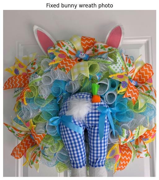 Whimsical Easter Bunny Wreath