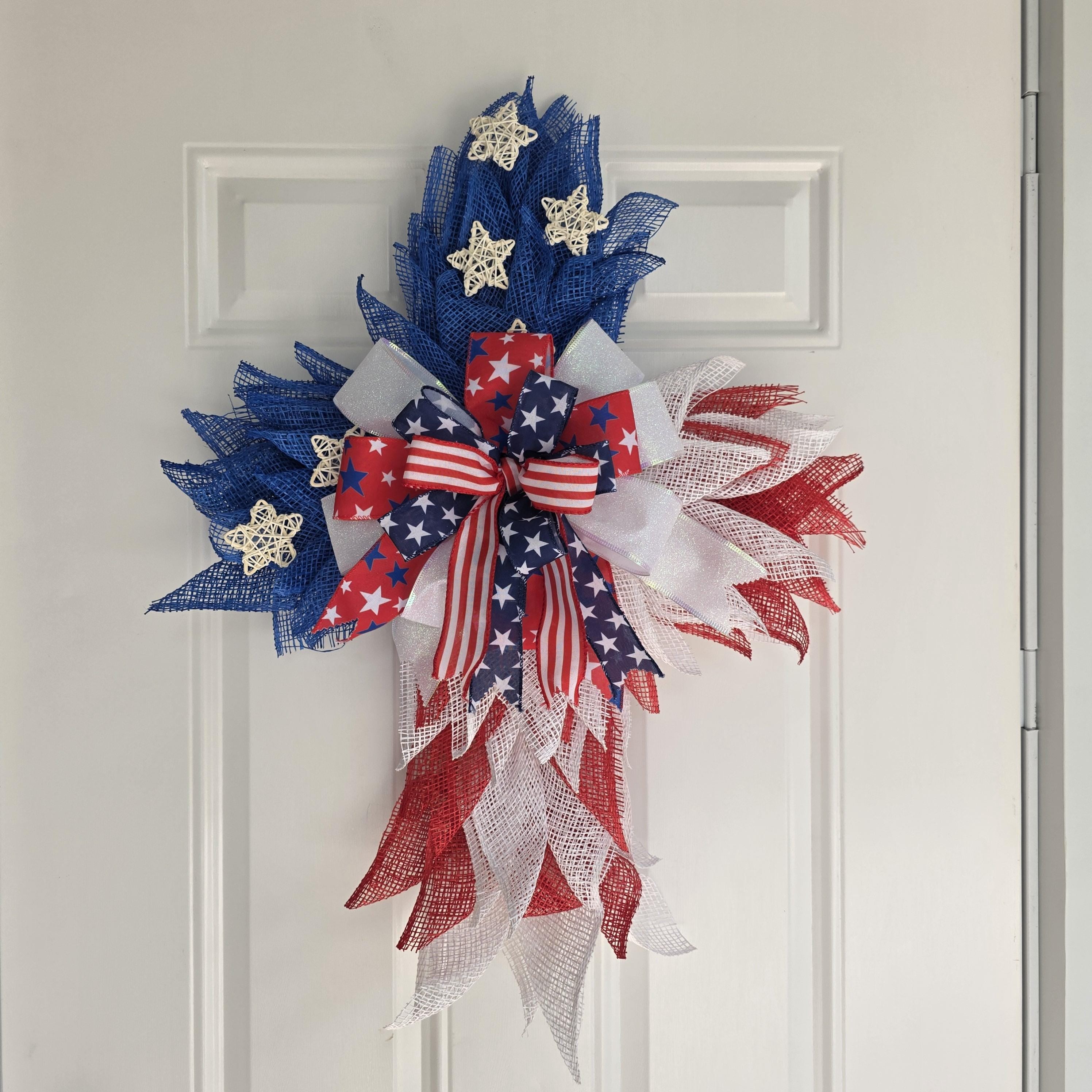 Patriotic Cross Wreath