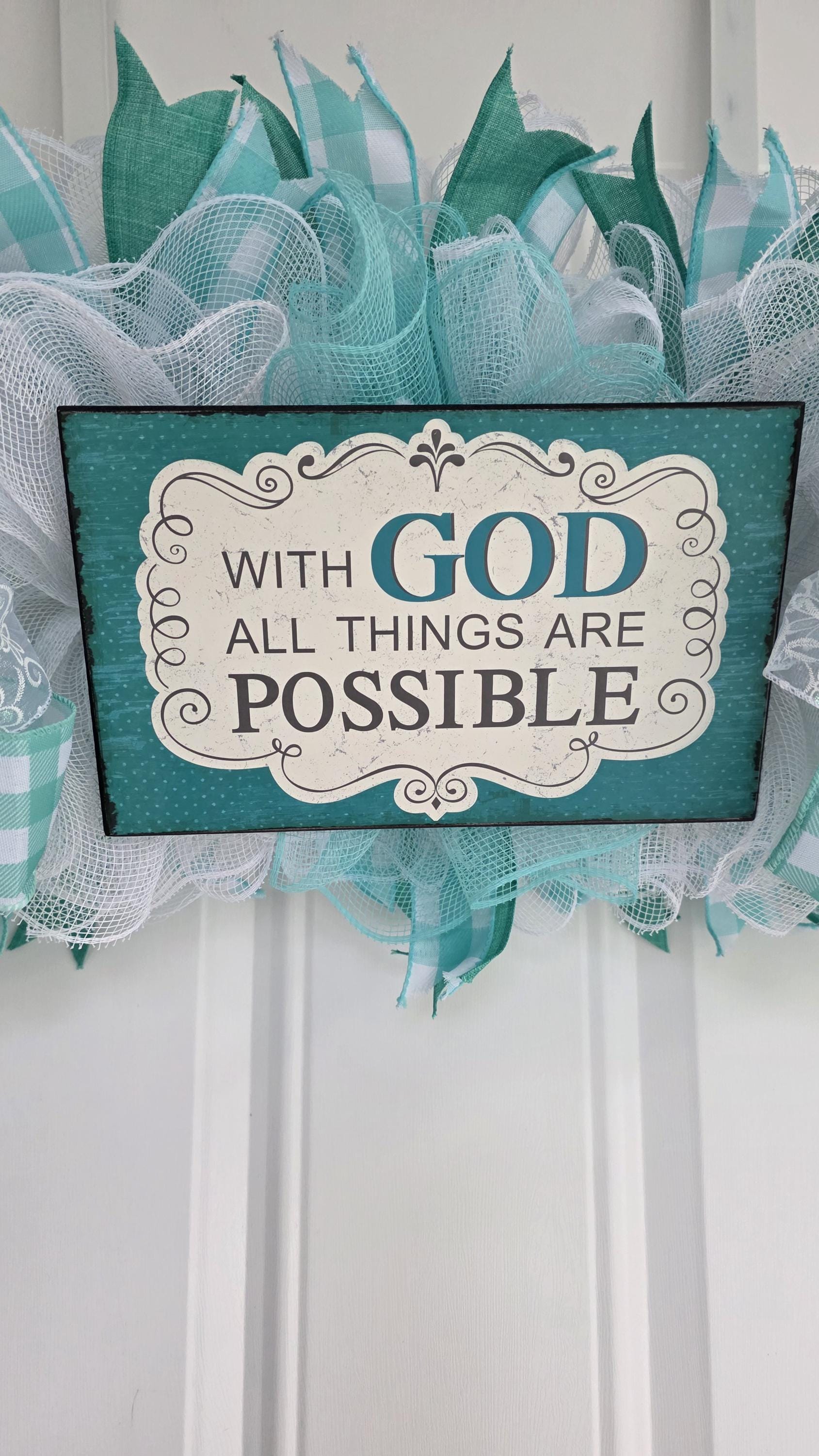 Christian Faith Door Swag
