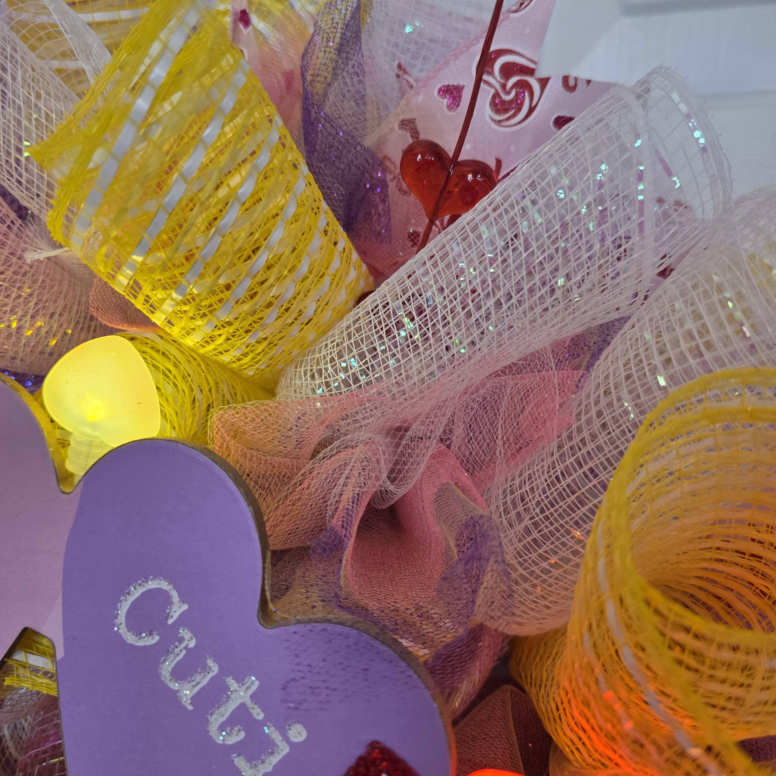Hugs & Kisses Valentine Wreath
