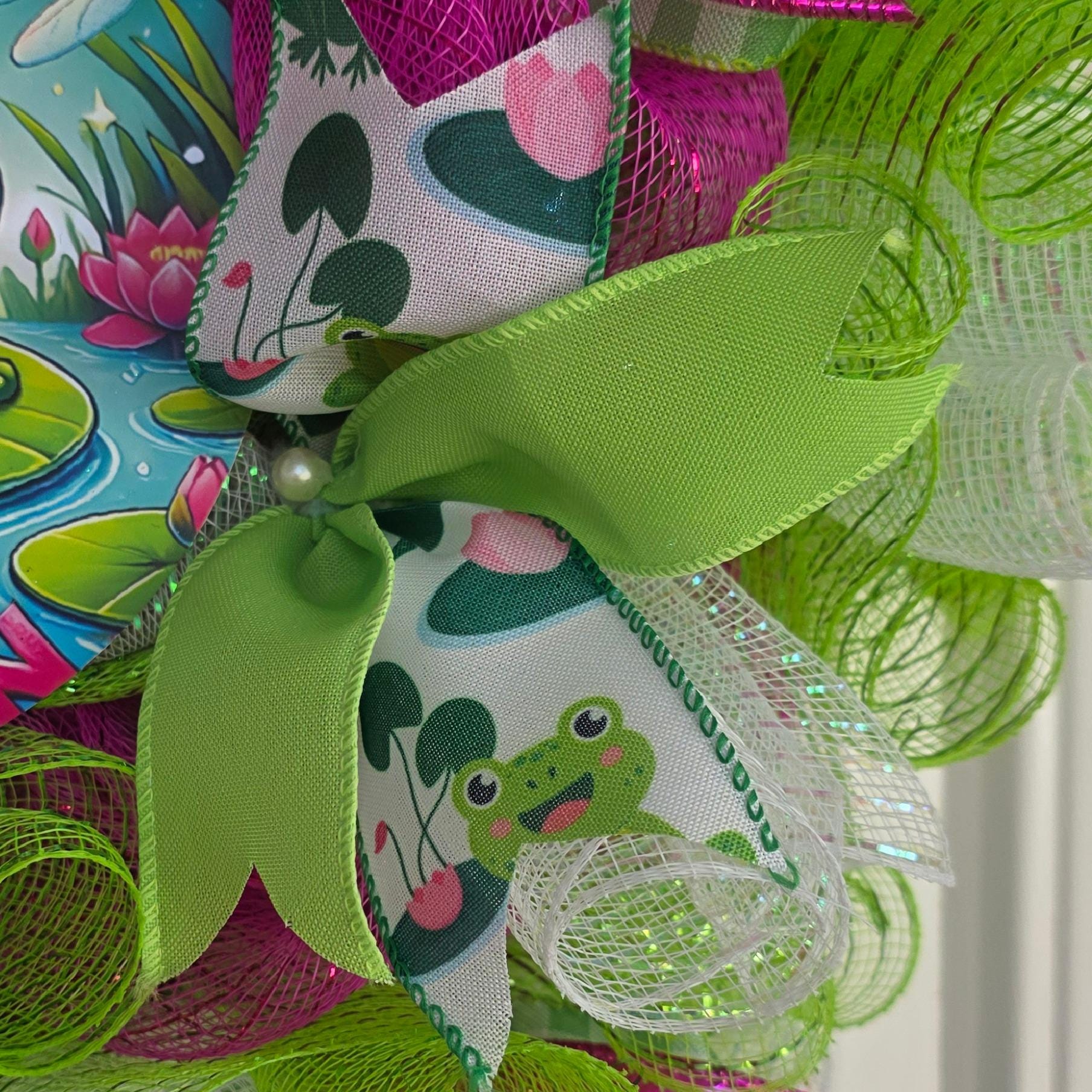 Whimsical Frog Wreath