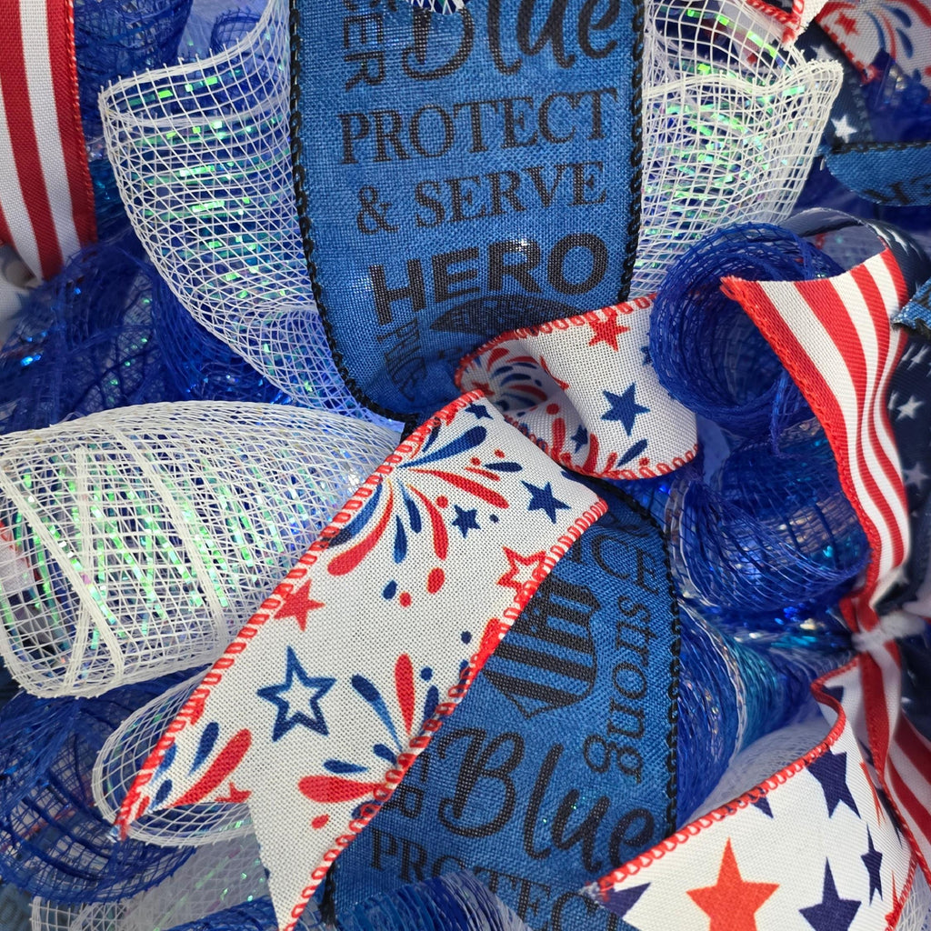 Patriotic Police Wreath
