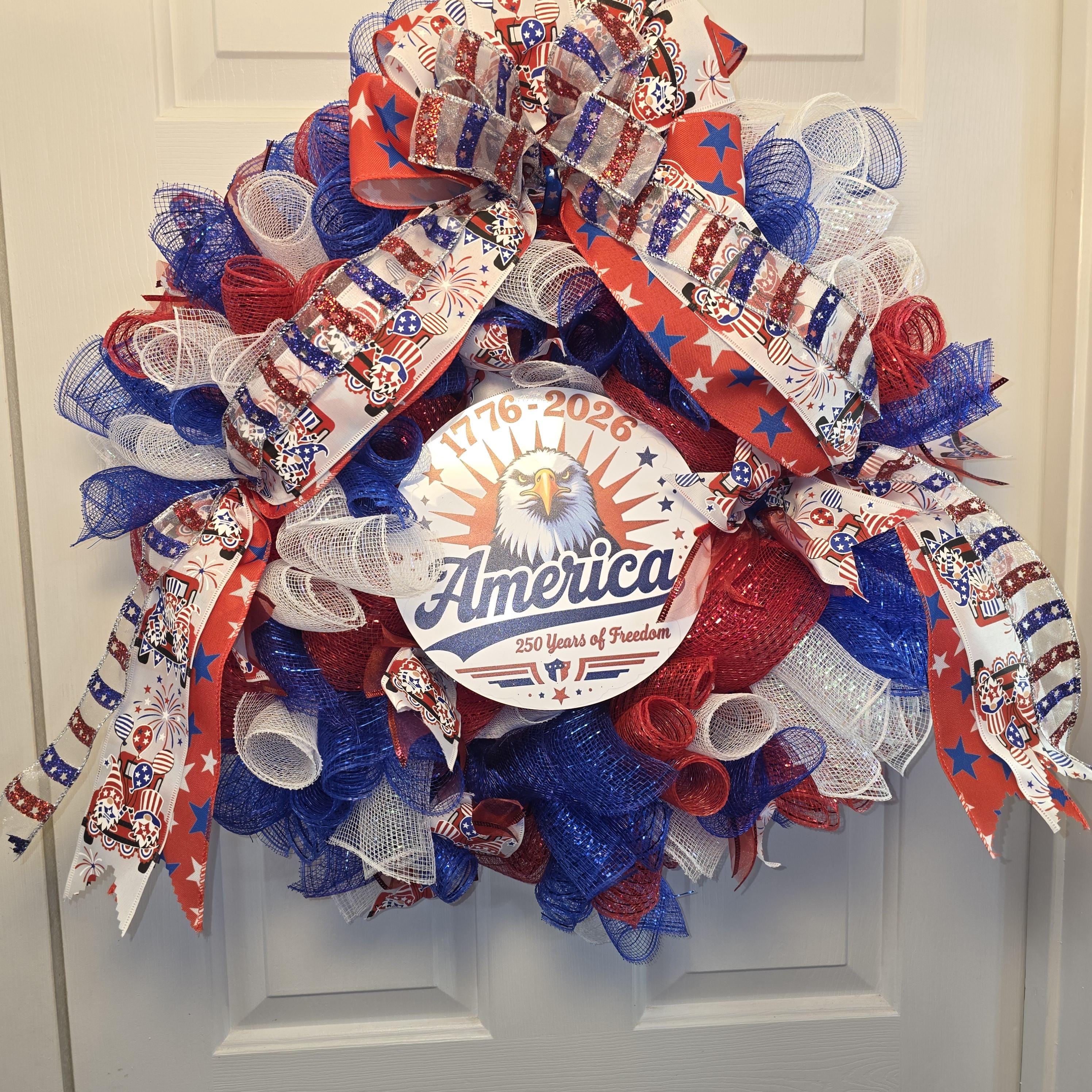 Patriotic Eagle Wreath