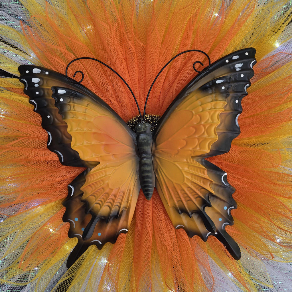 Monarch Butterfly Wreath