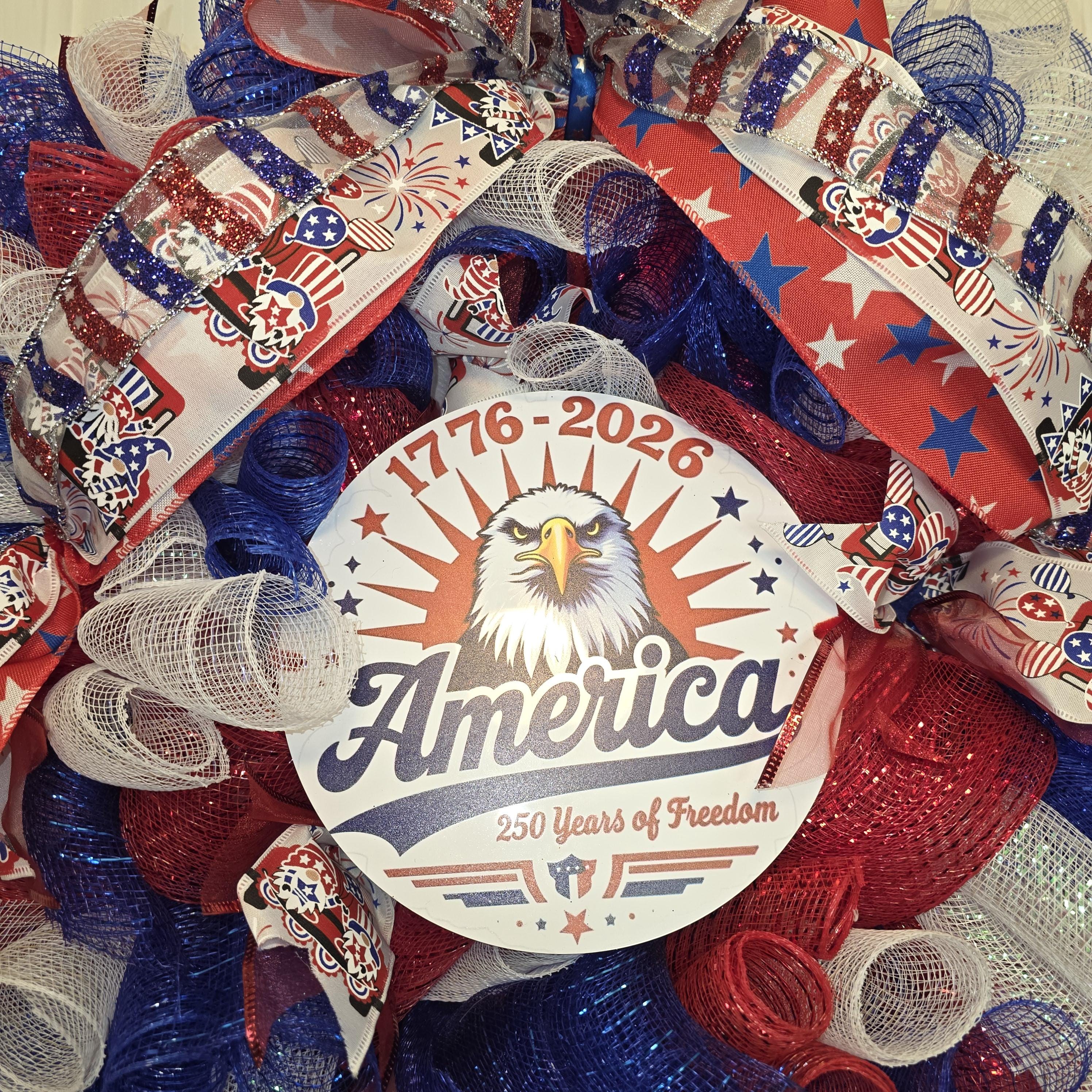 Patriotic Eagle Wreath