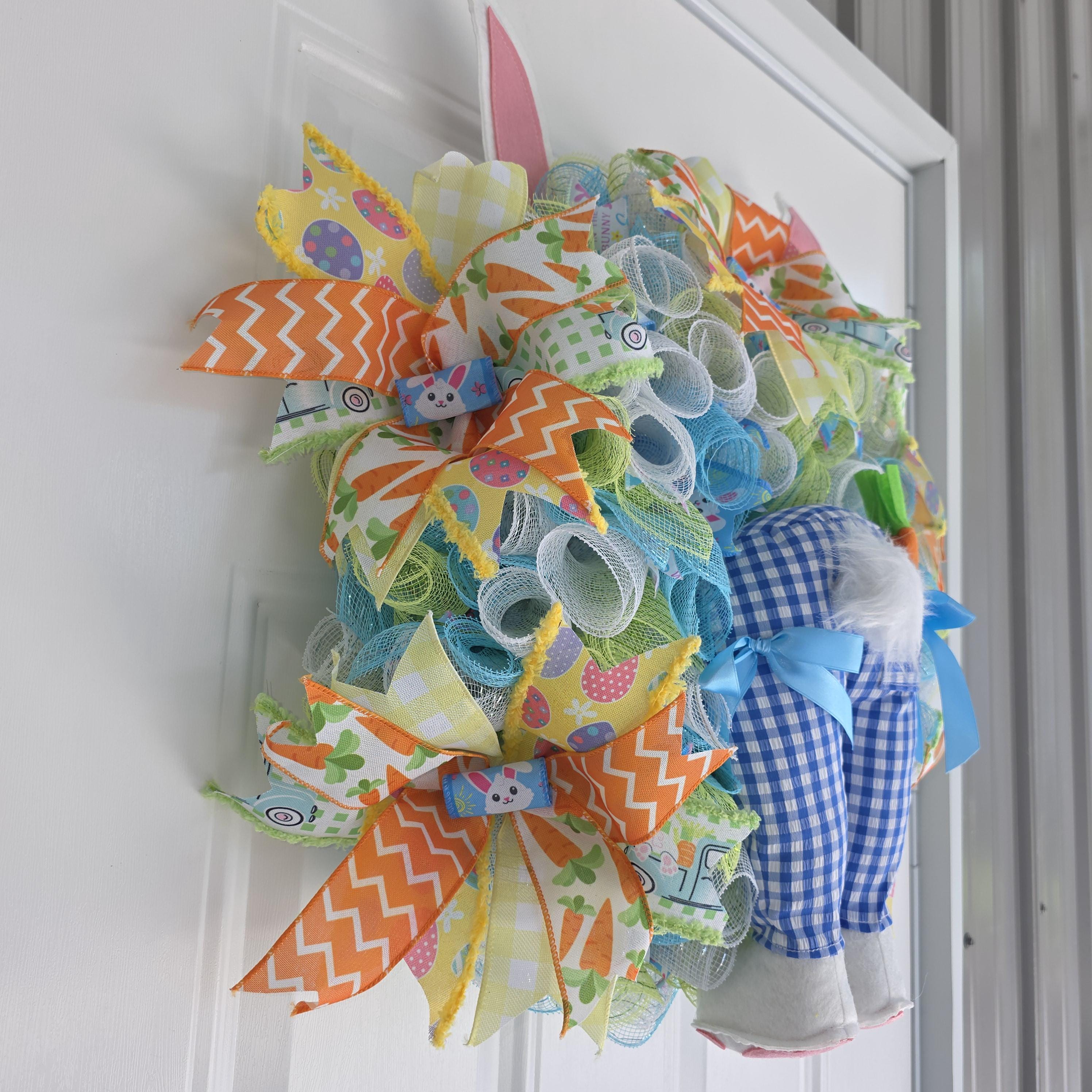 Whimsical Easter Bunny Wreath