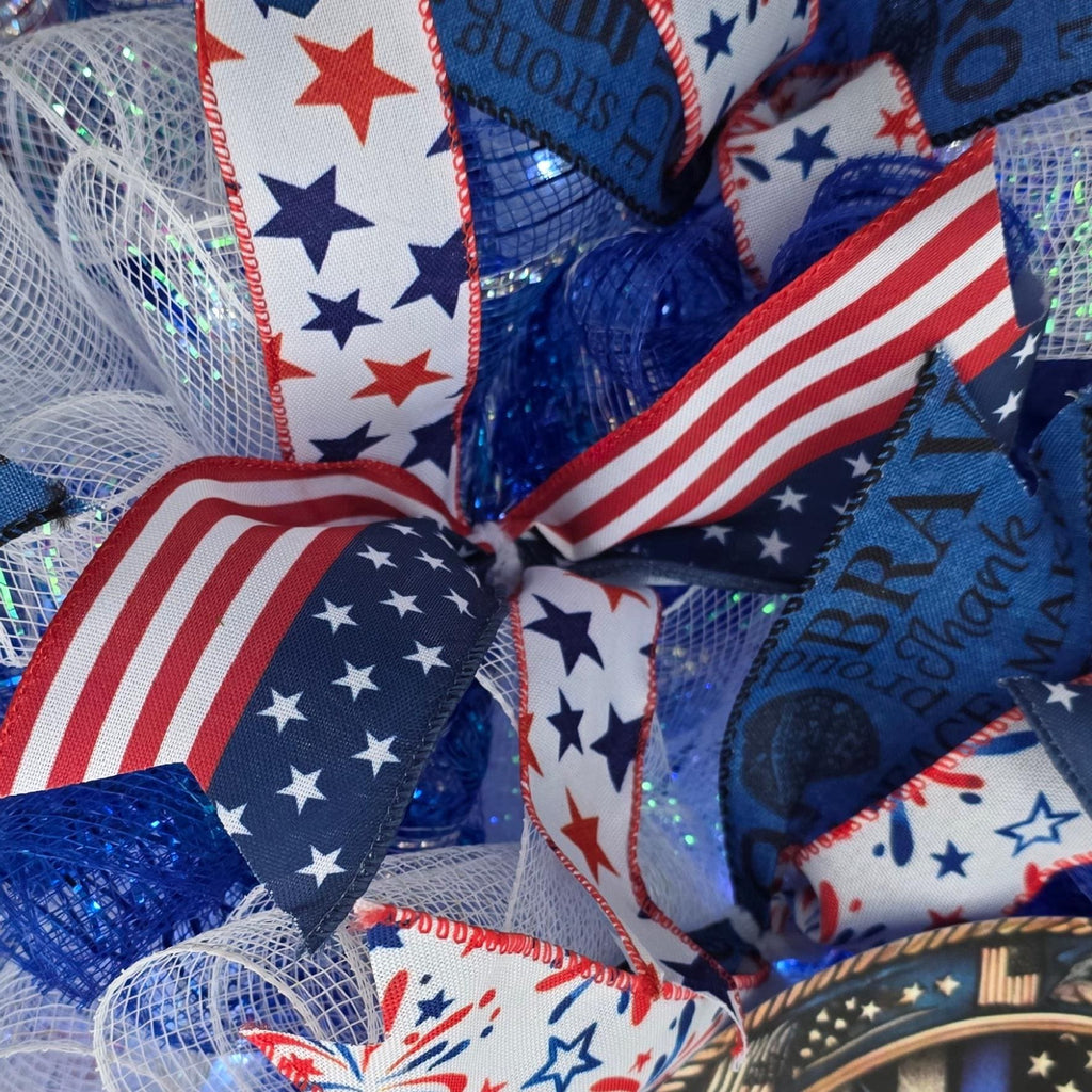 Patriotic Police Wreath