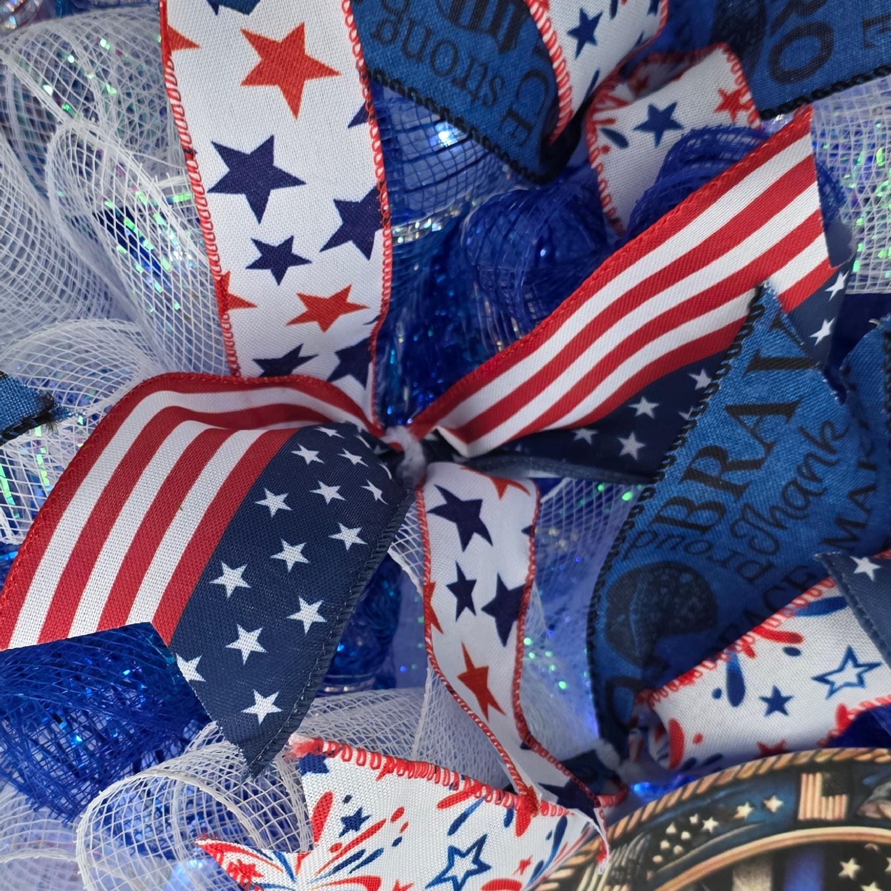 Patriotic Police Wreath