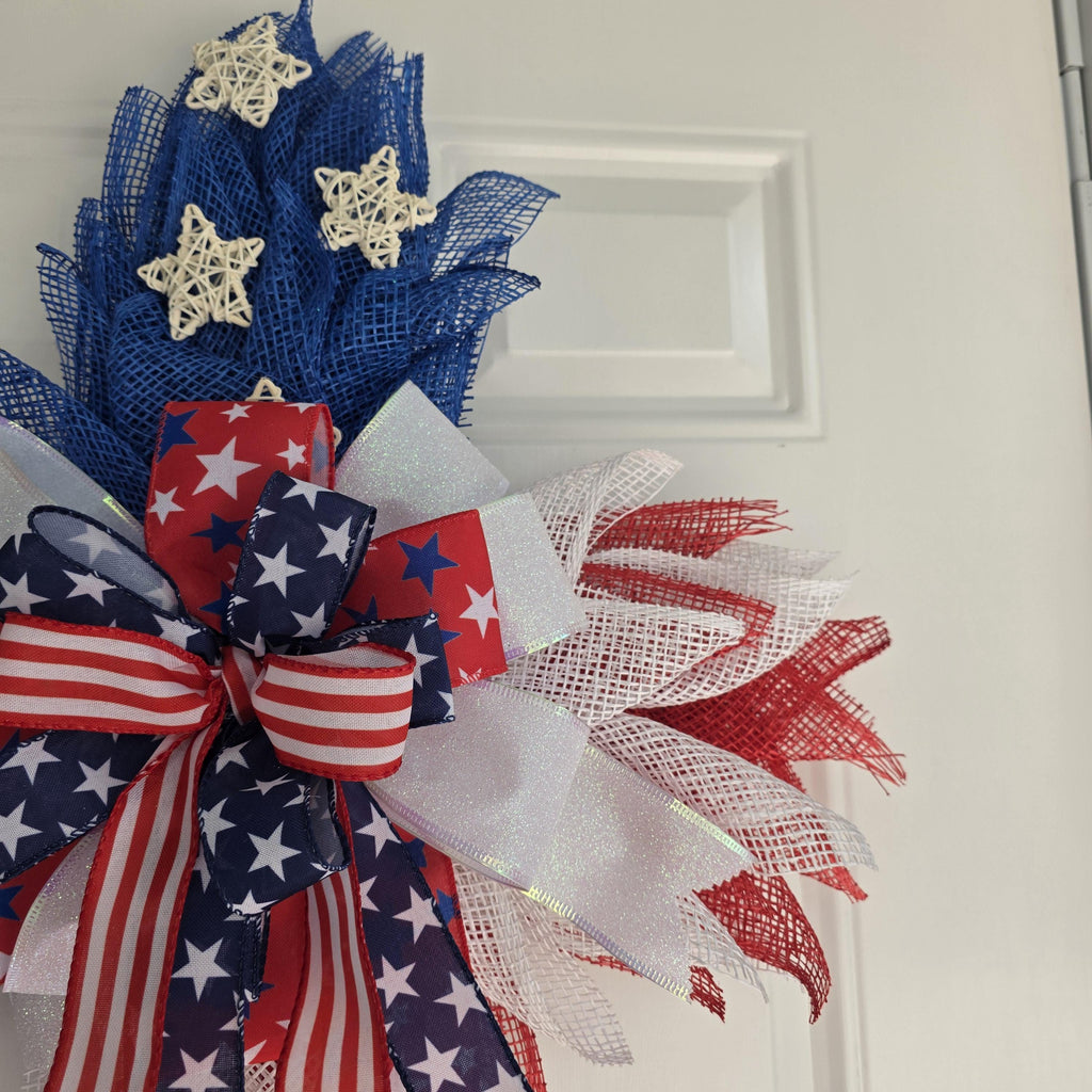 Patriotic Cross Wreath