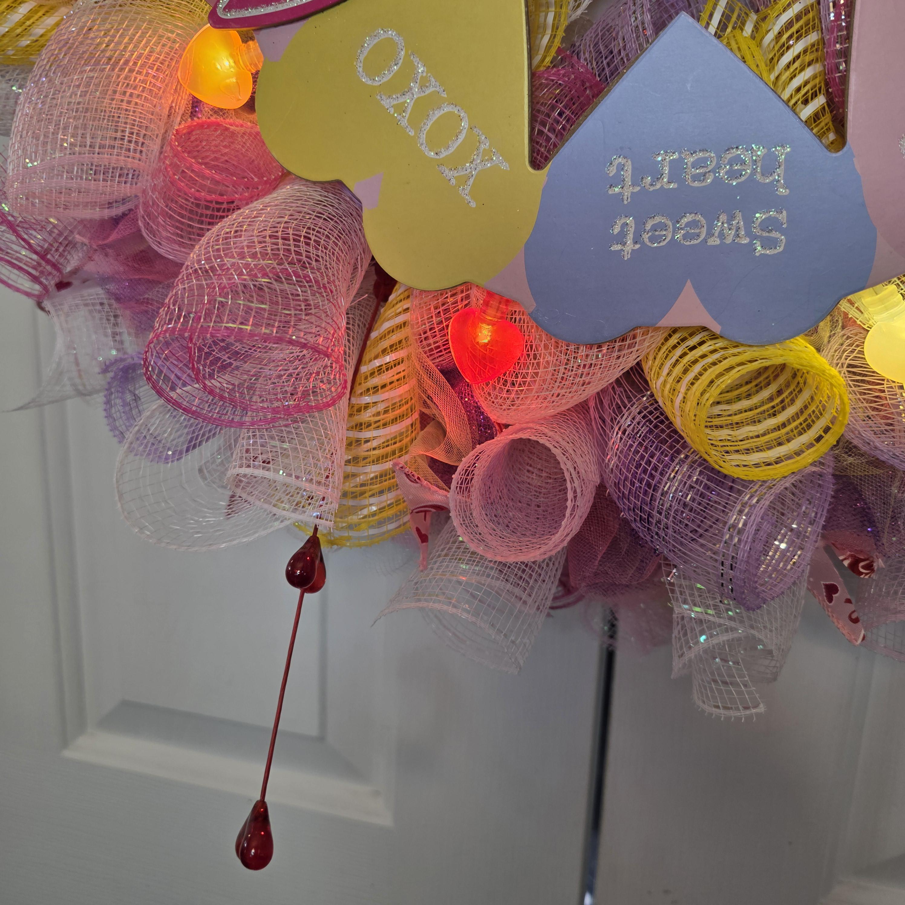 Hugs & Kisses Valentine Wreath