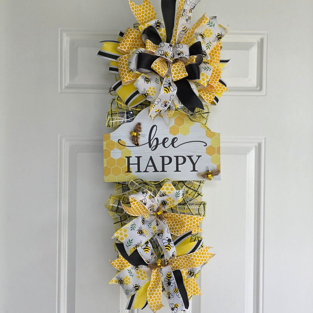 Bee Happy Door Swag