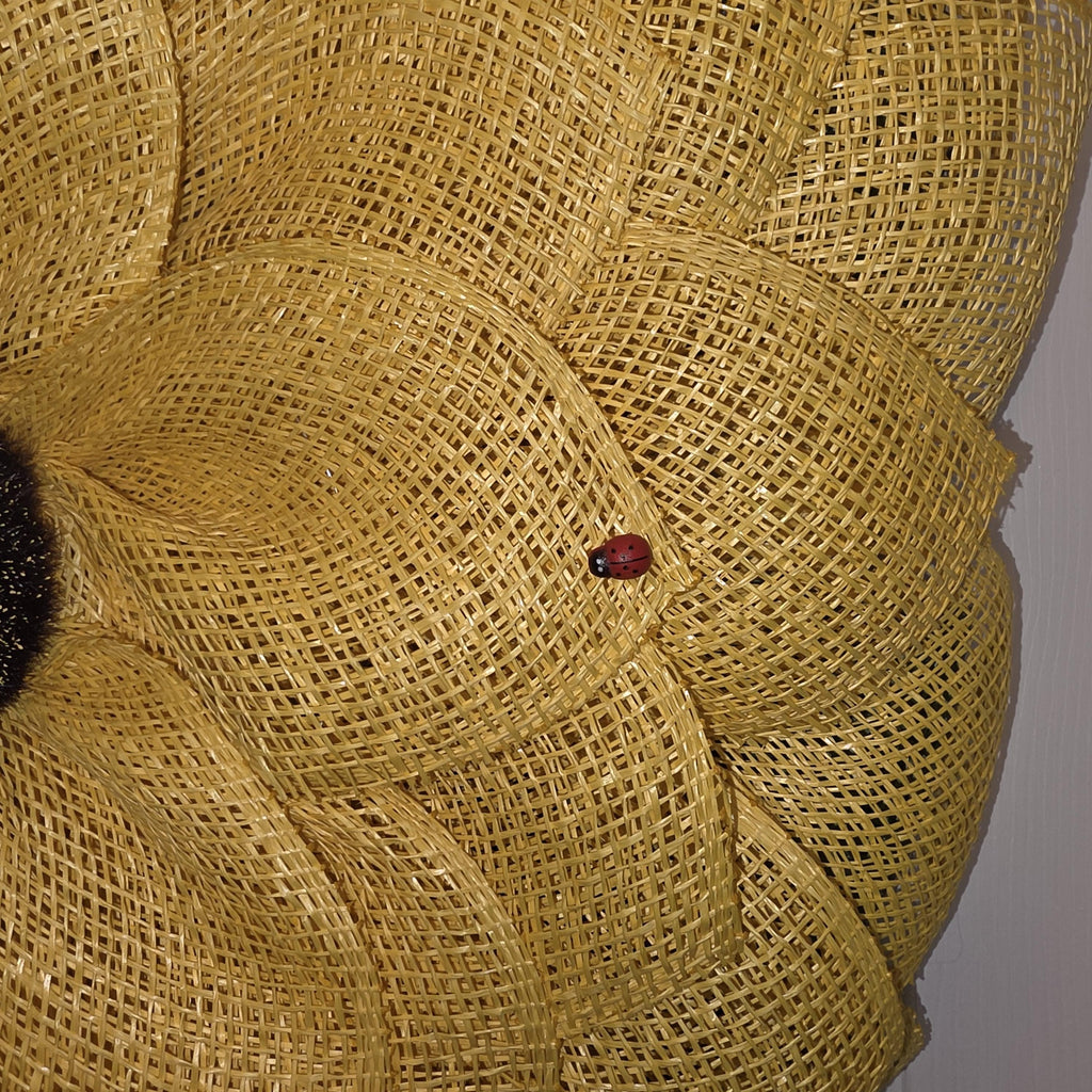 Sunflower Ladybug Wreath