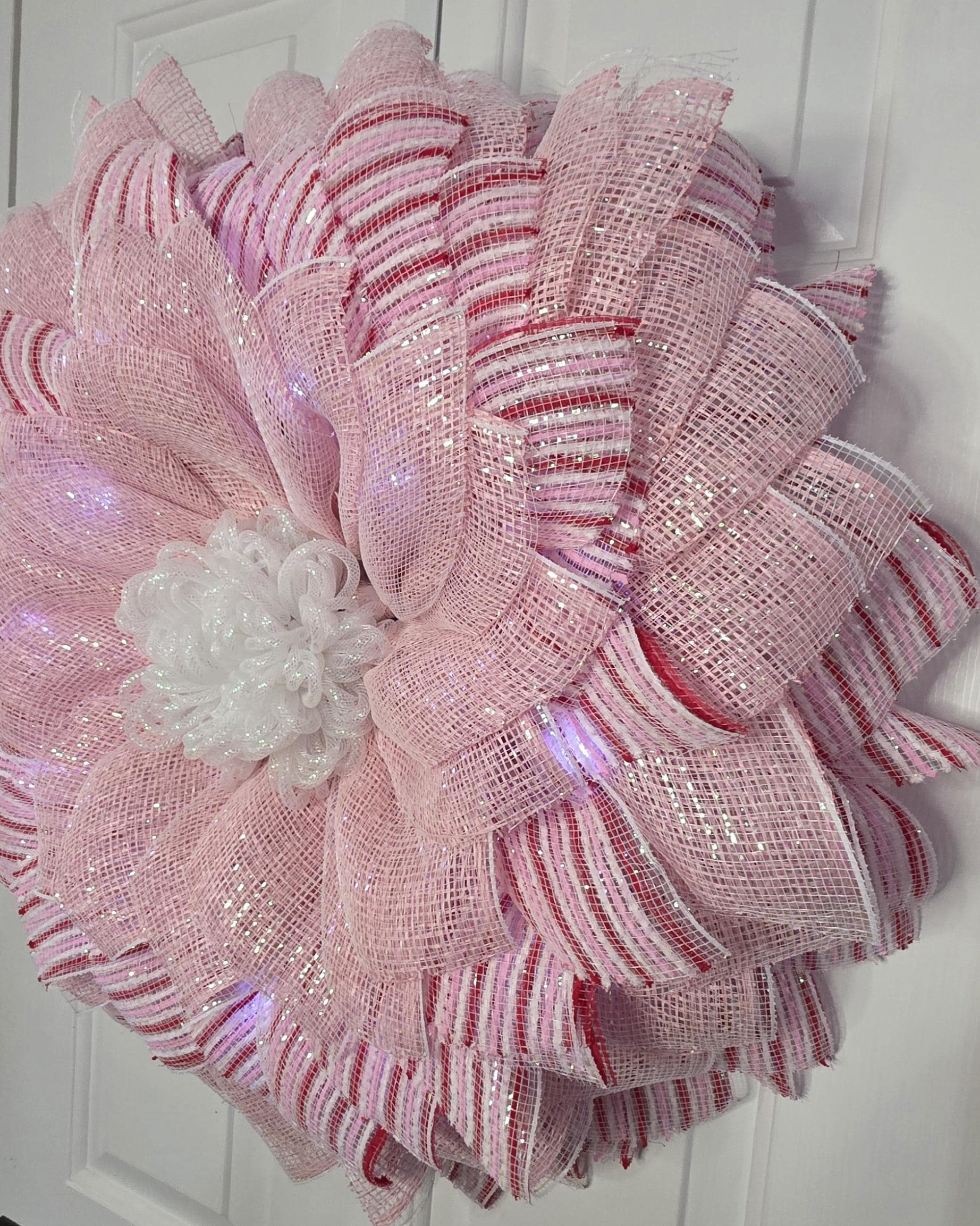Pink Sunflower Wreath