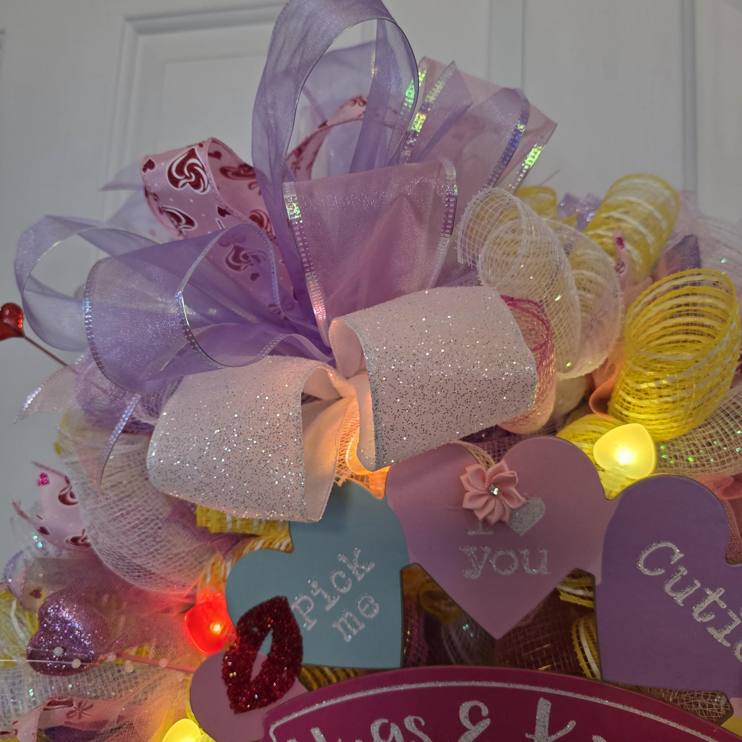 Hugs & Kisses Valentine Wreath
