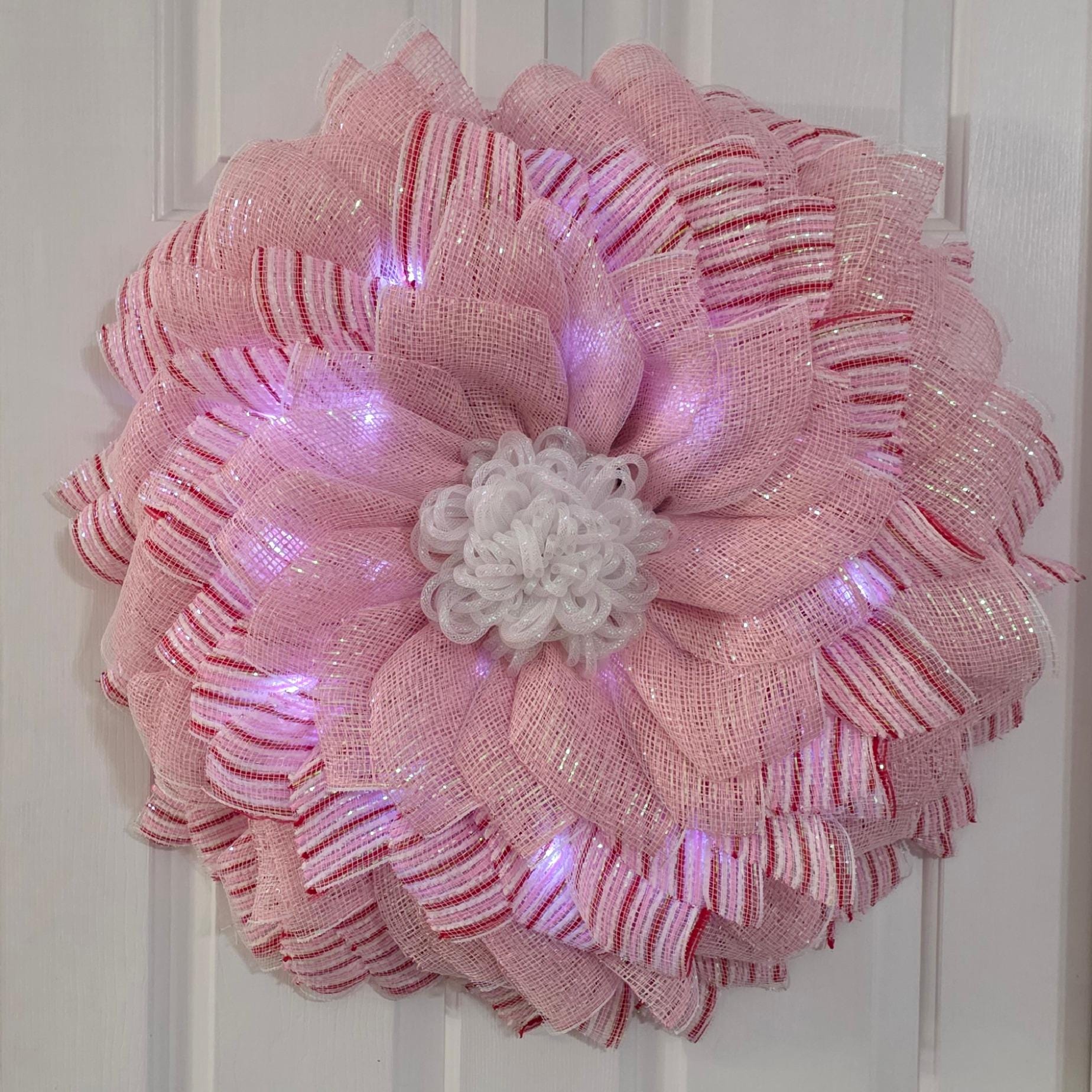 Pink Sunflower Wreath