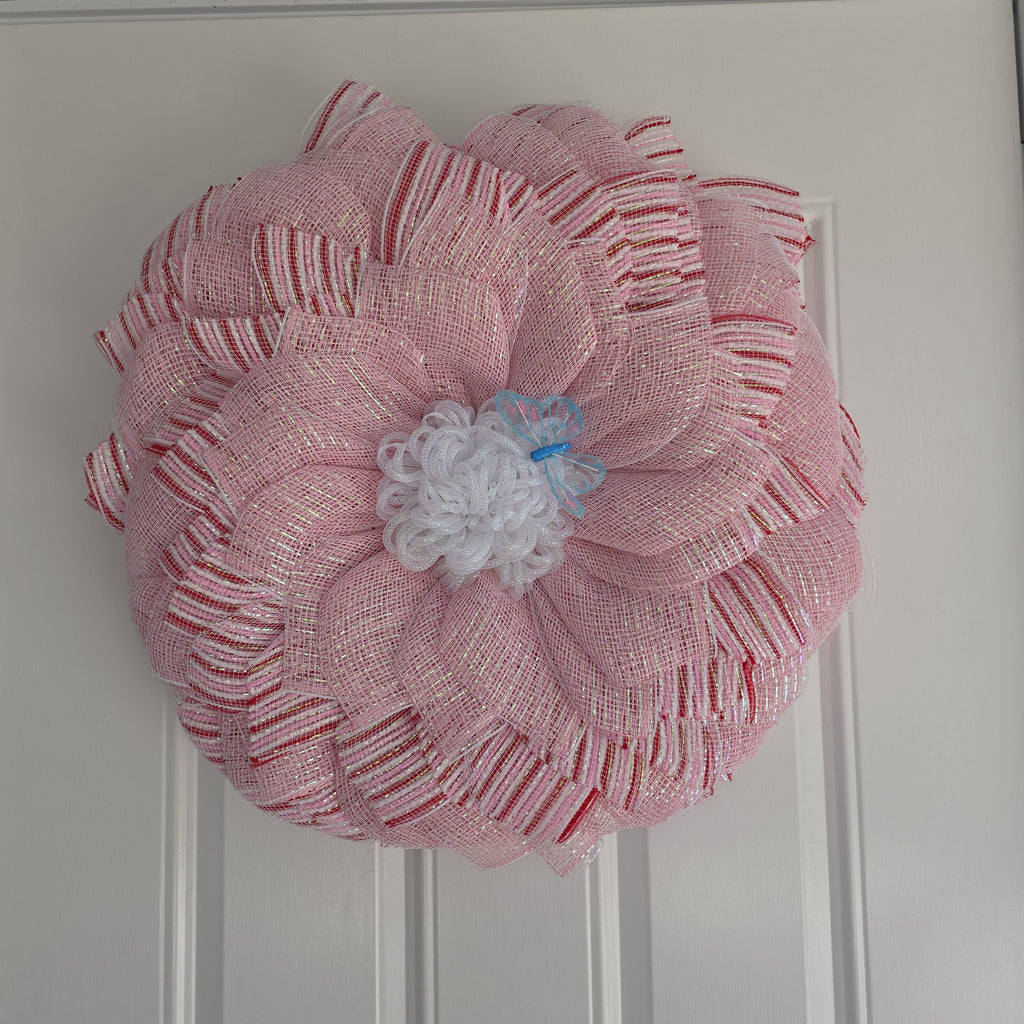 Pink Sunflower Wreath
