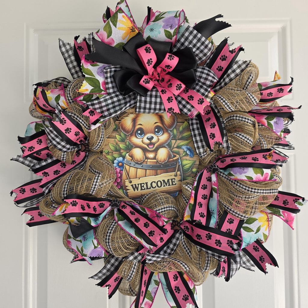Puppy Welcome Wreath