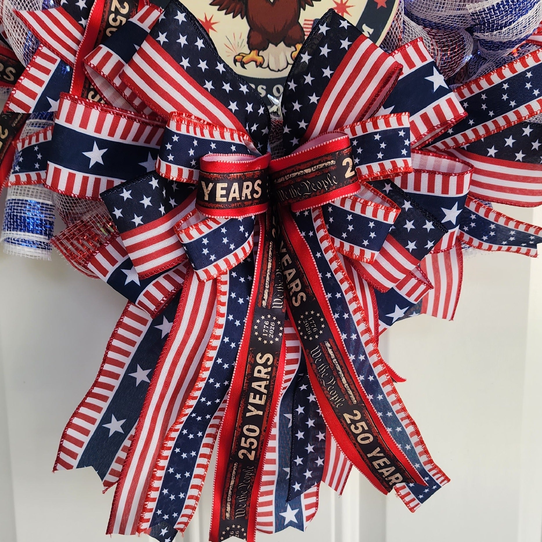 Patriotic Eagle Wreath — 250 Years America 1776–2026