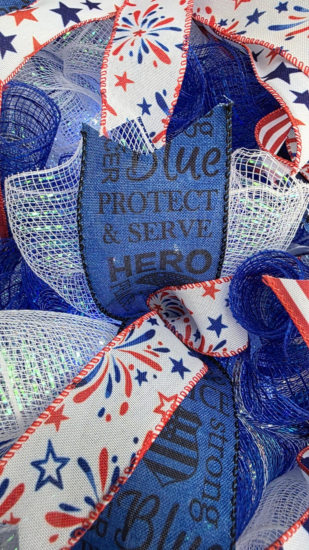 Patriotic Police Wreath