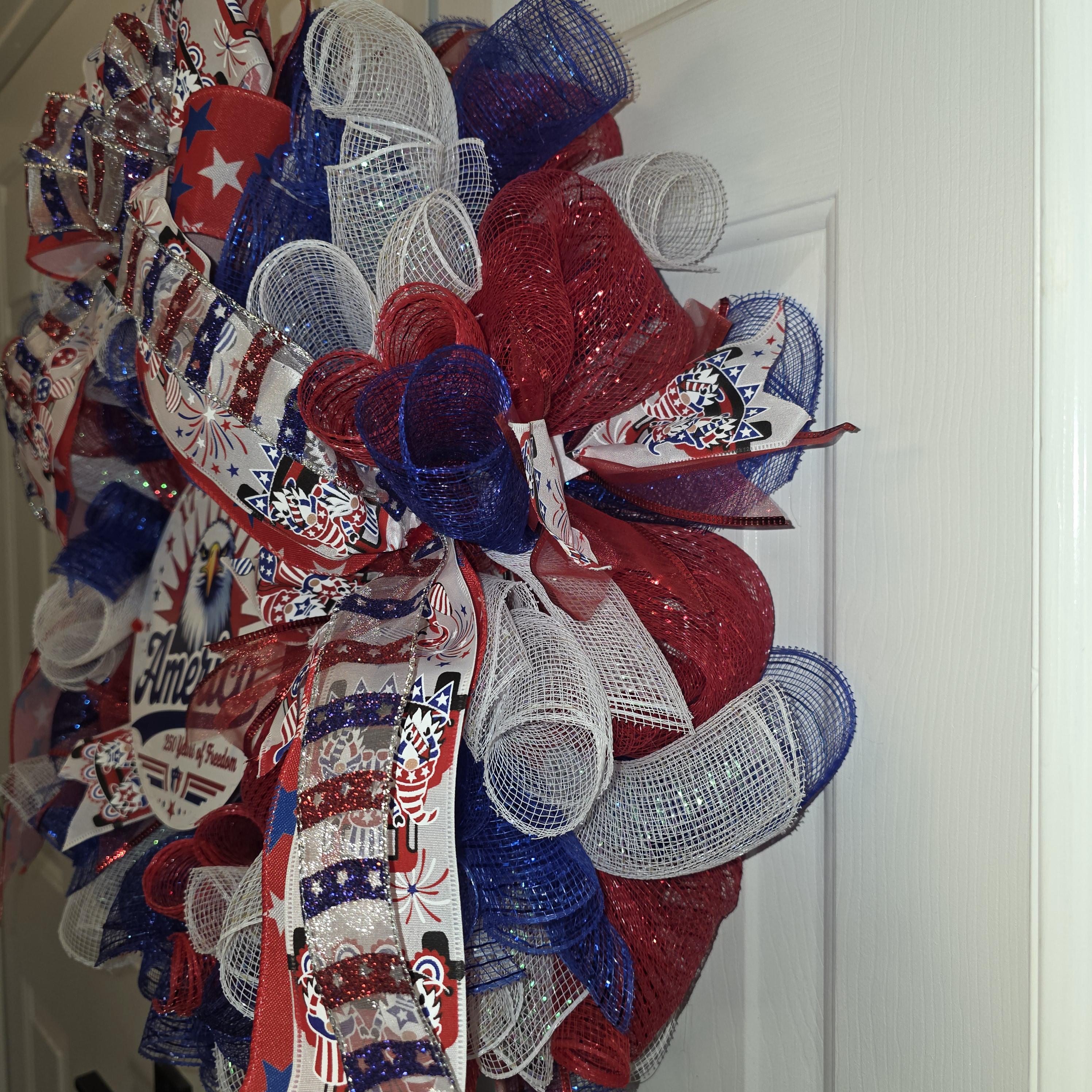 Patriotic Eagle Wreath