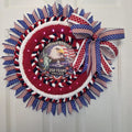 Patriotic Eagle Yarn Wreath