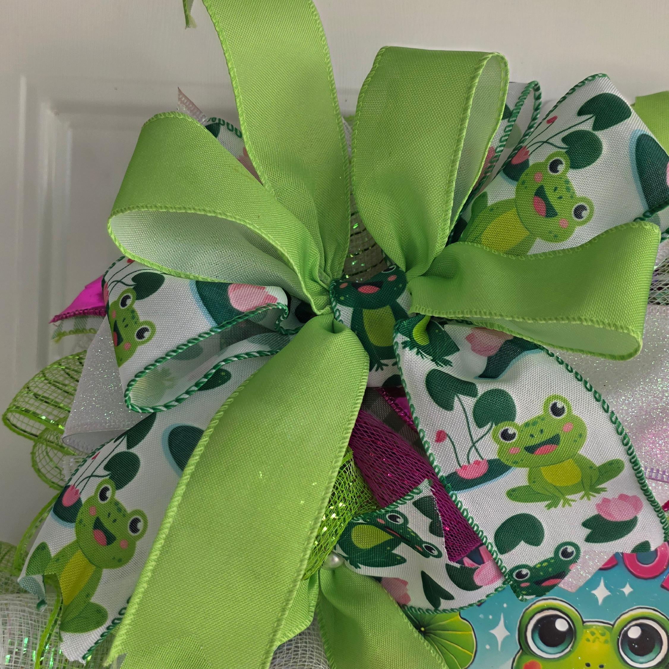 Whimsical Frog Wreath