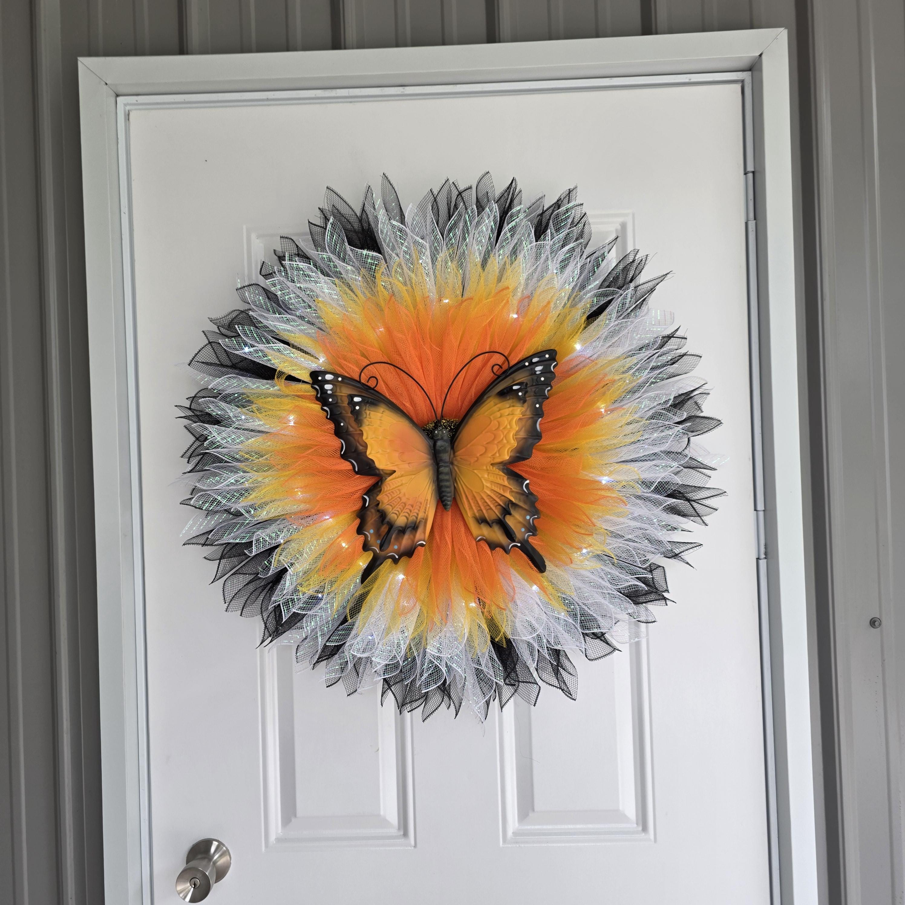 Monarch Butterfly Wreath