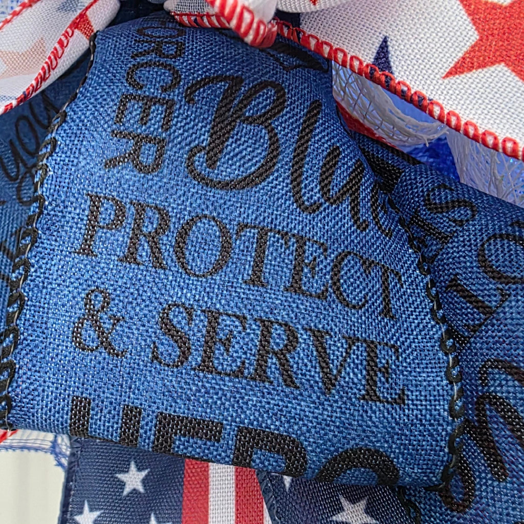 Patriotic Police Wreath