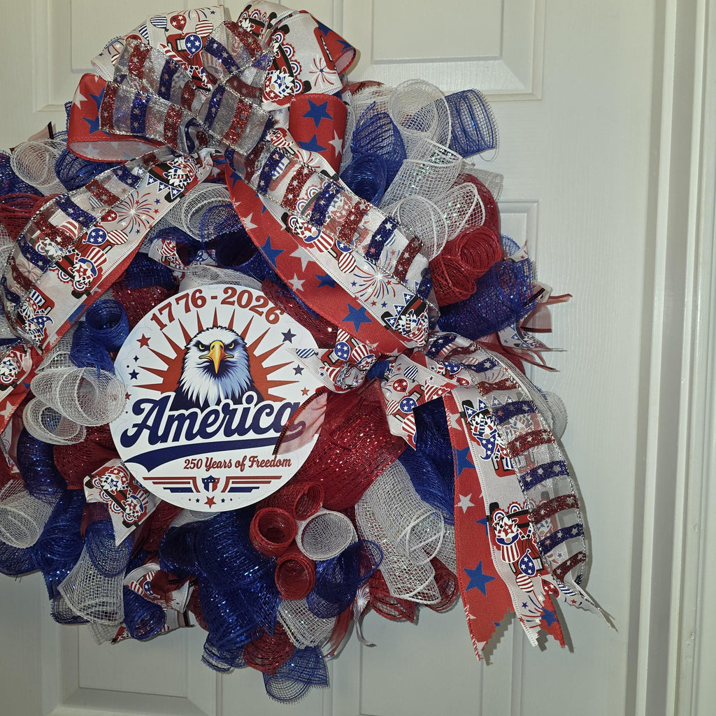 Patriotic Eagle Wreath