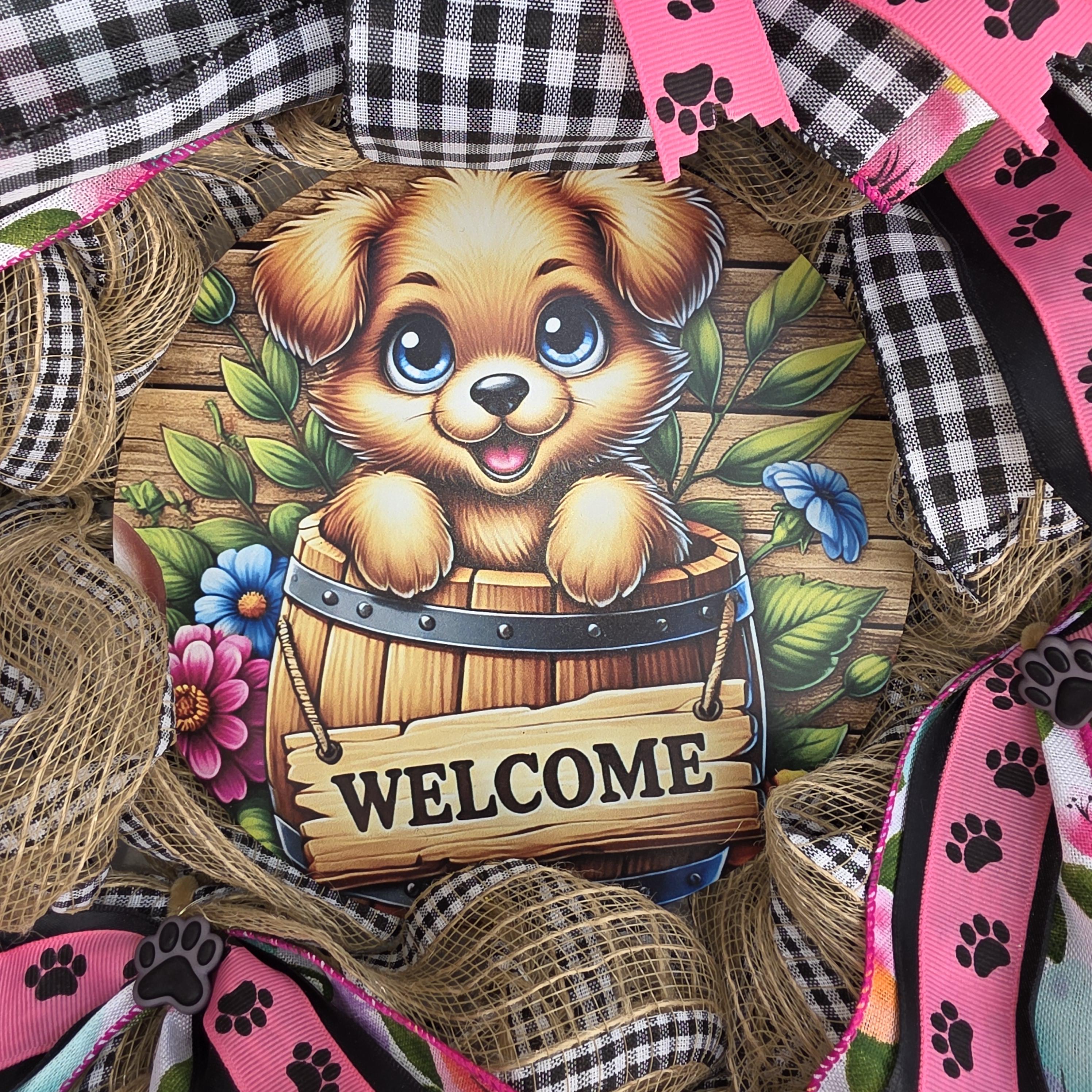 Puppy Welcome Wreath