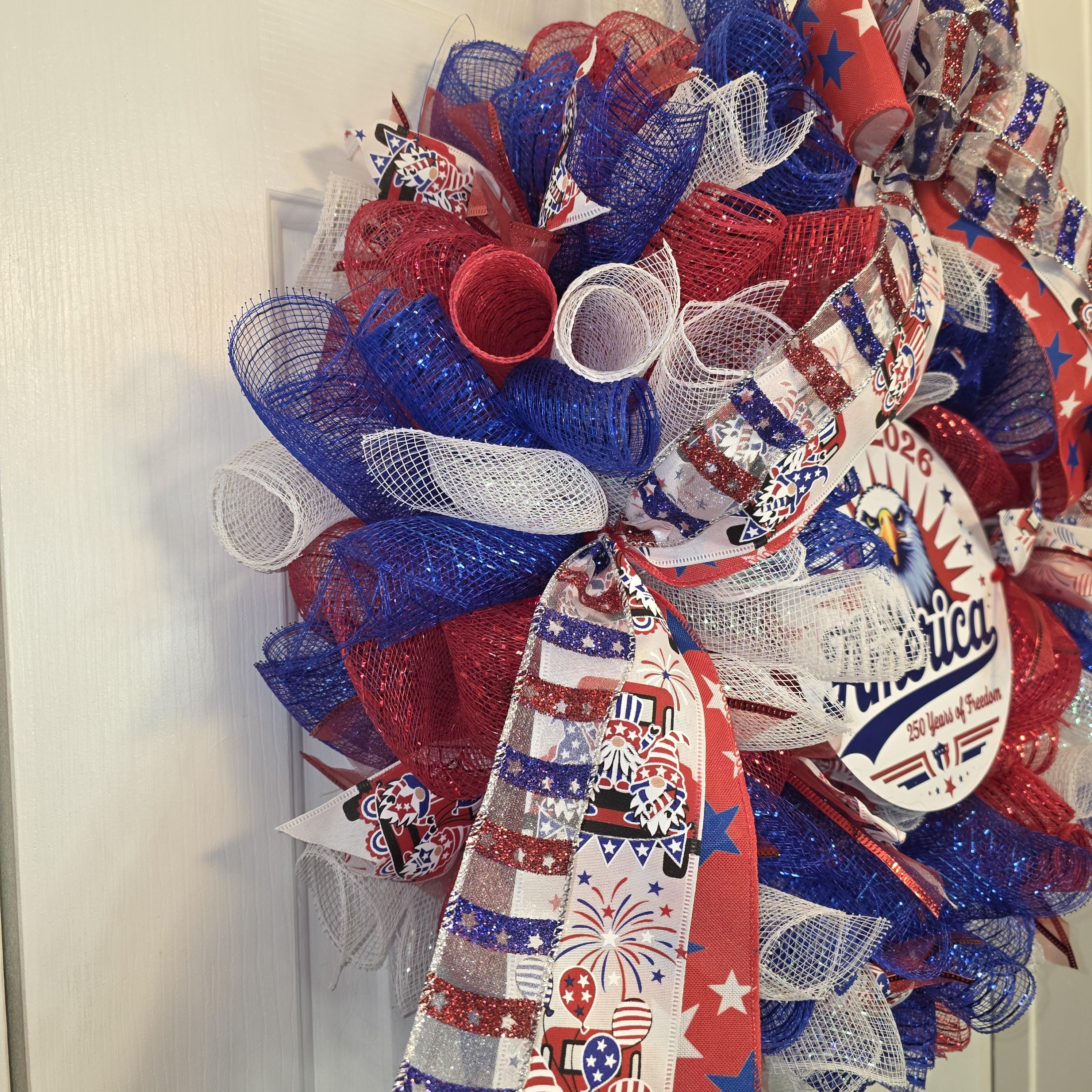 Patriotic Eagle Wreath