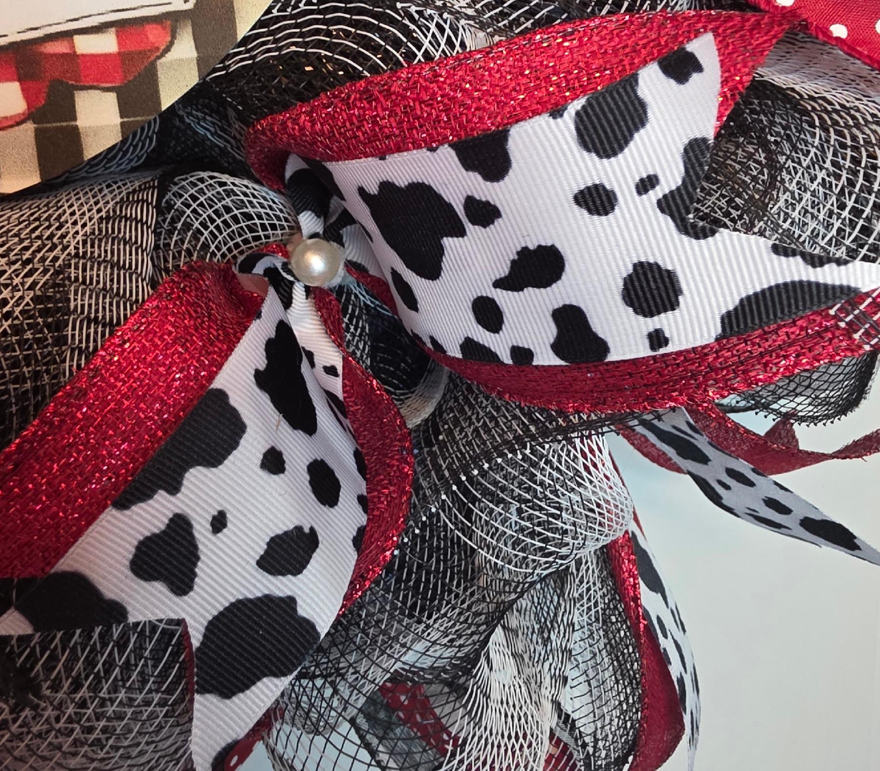 Holstein Cow Wreath