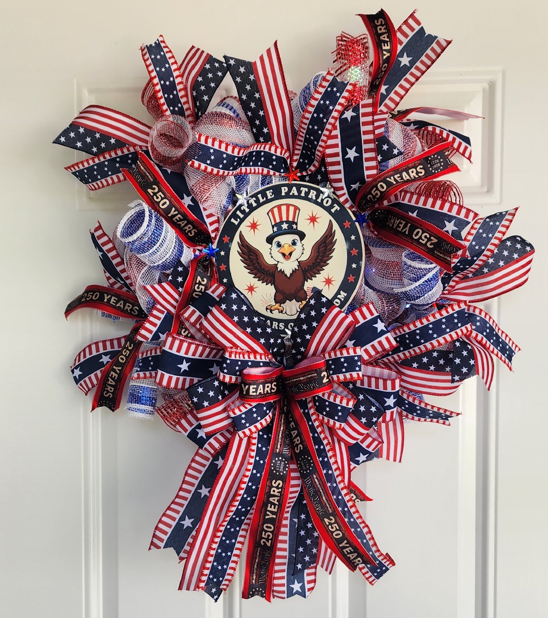 Patriotic Eagle Wreath — 250 Years America 1776–2026