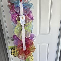 Welcome to the Classroom Teacher Door Swag - sign closeup