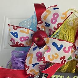It's a Good Day to Do Math Wreath - full wreath view 1