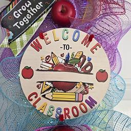Welcome to the Classroom Teacher Door Swag - full door view 1