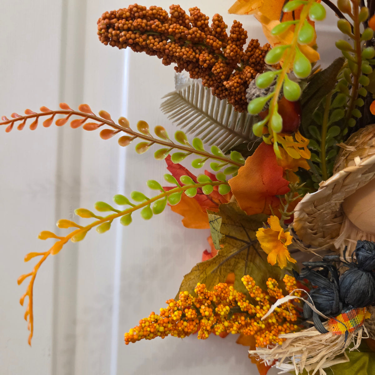 Fall Scarecrow Sunflower Grapevine Wreath