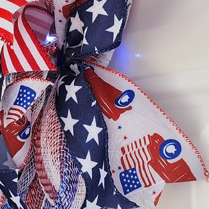 America 250 Years of Freedom Patriotic Wreath