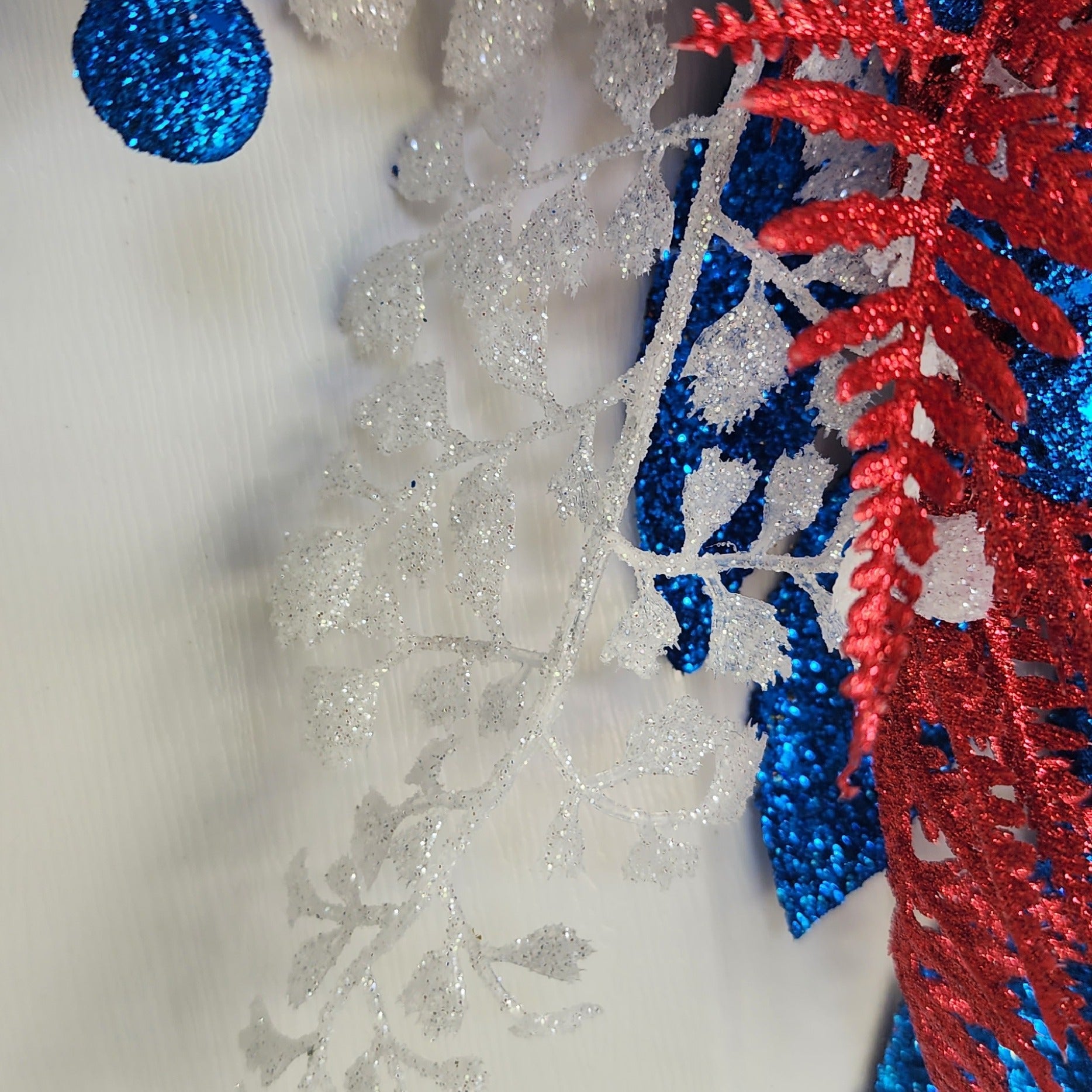 Patriotic Highland Cow Wreath